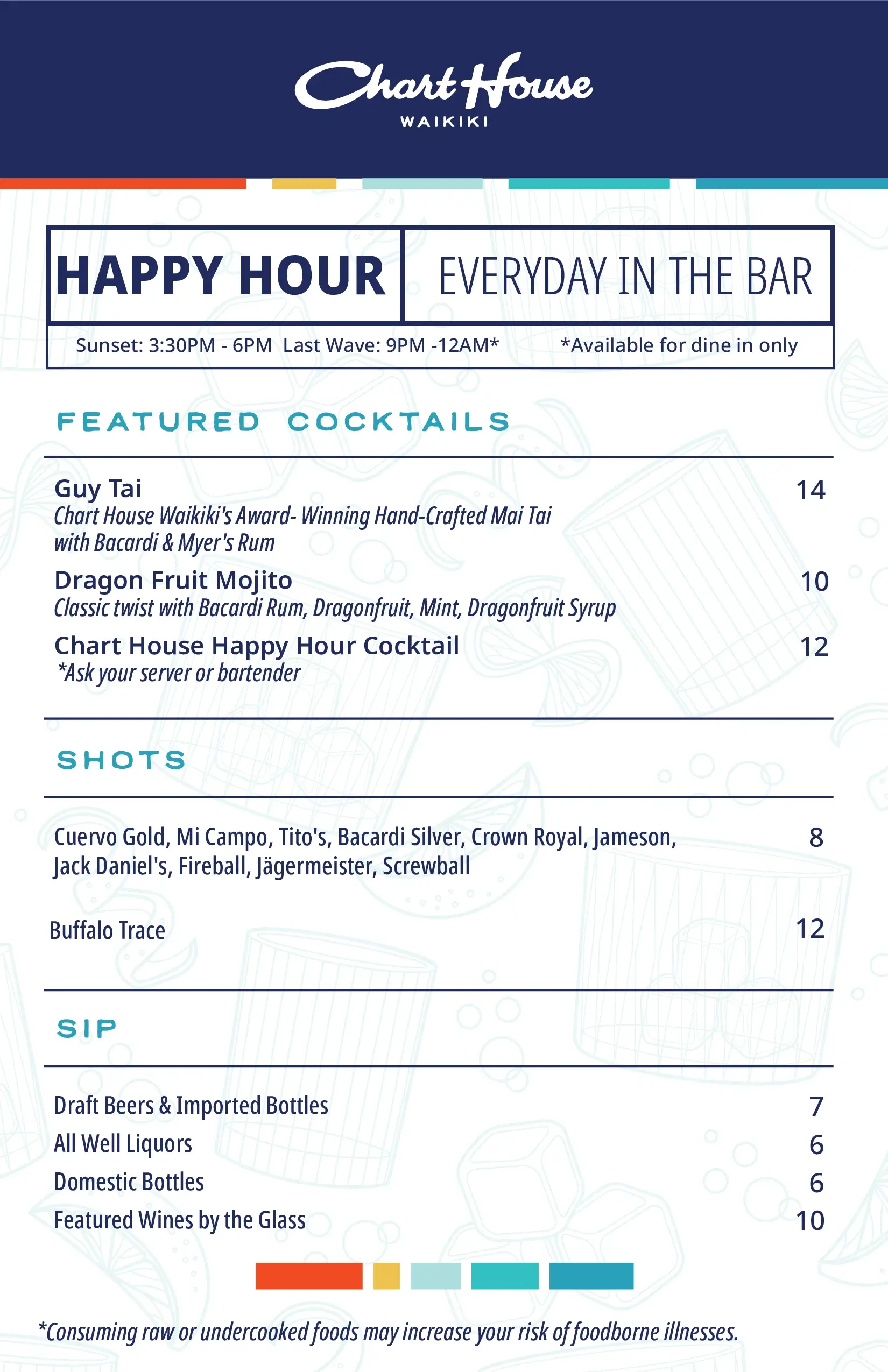 Happy Hour Menu page 1